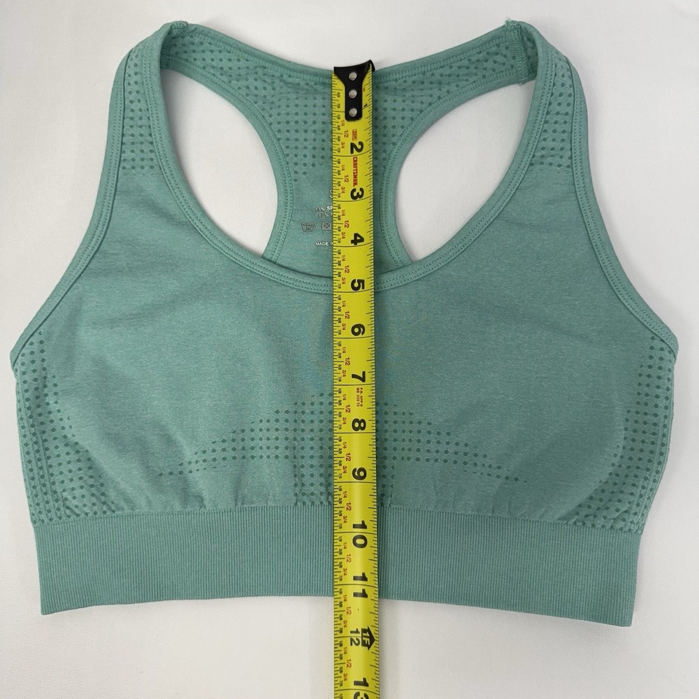 NVGTN Seamless Racer Back Blue Green Sports Bra Small Athletic NO PADDING‎ - Picture 6 of 6